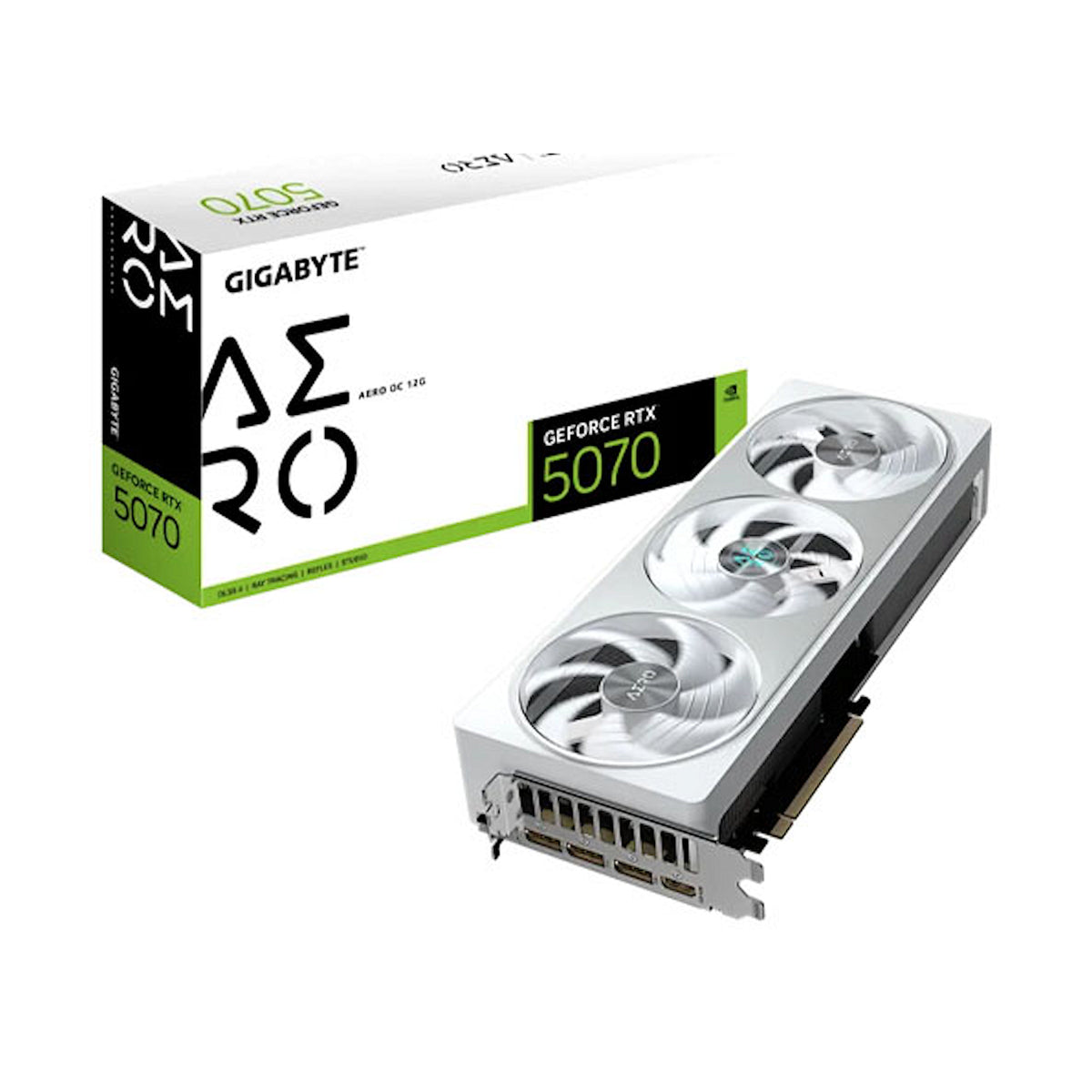 Gigabyte GeForce RTX5070 AERO OC 12GB 192-Bit GDDR7 (GV-N5070AERO OC-12GD)