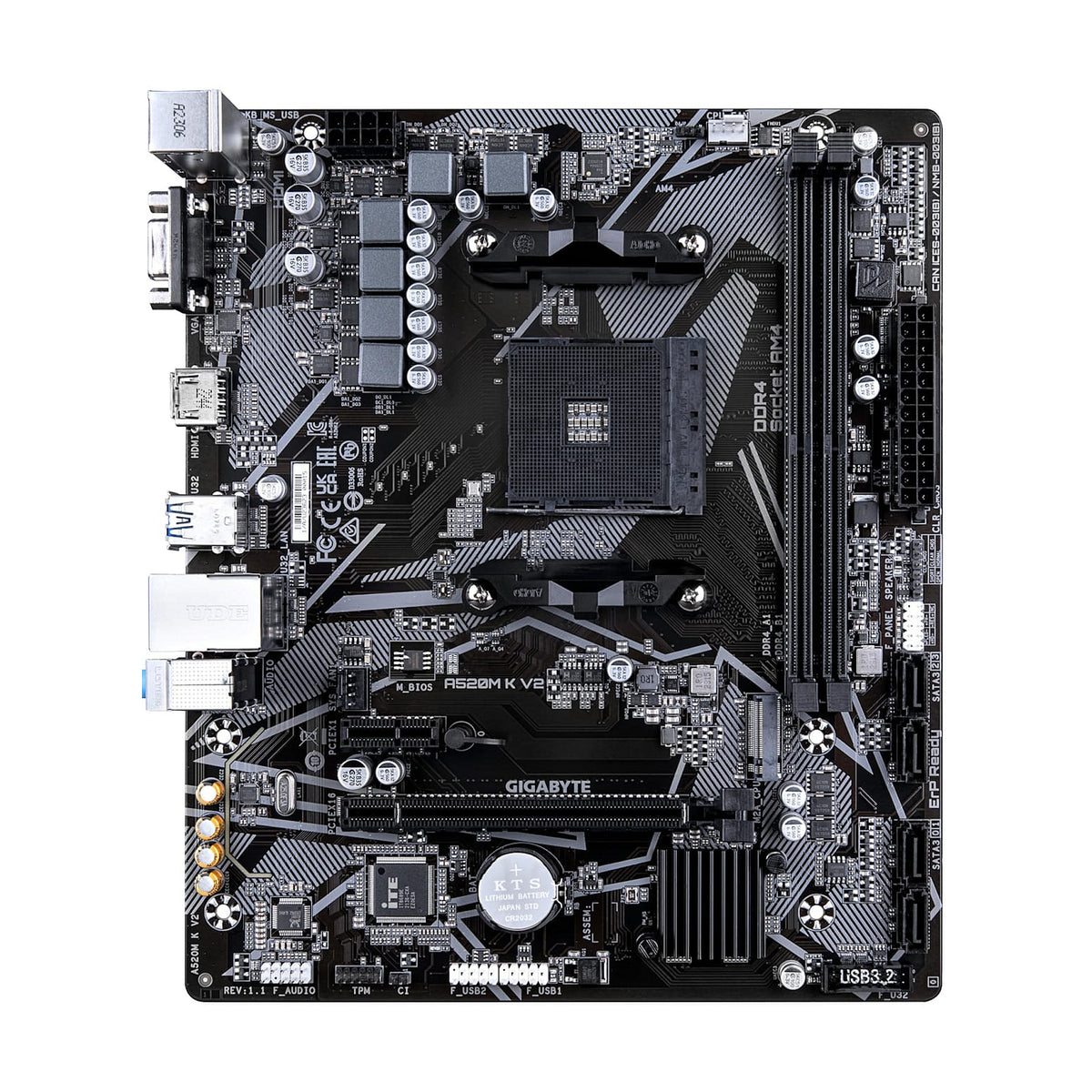 Gigabyte Motherbard A520M K V2 (A520M_K_V2)