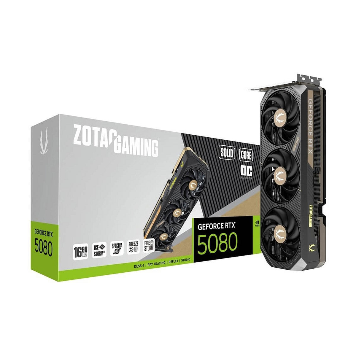 Zotac GAMING GeForce RTX5080 SOLID CORE OC 16GB 256-Bit GDDR7 (ZT-B50800J2-10P)